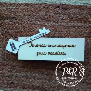 Llave personalizada para regalo de viaje a Barcelona