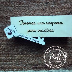 Llave personalizada para regalo de viaje a Venecia