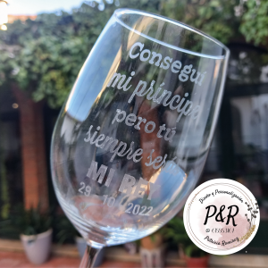 Copa de vino "Eres mi rey"