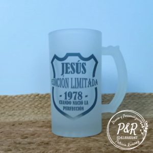 Jarra para cerveza efecto hielo mod. Edición Limitada