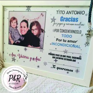 Lámina personalizada gracias por...