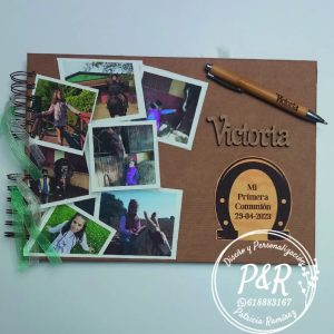 Libro de firmas y fotos temática caballos mod. niña