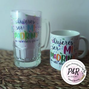 Pack Jarra de cerveza + taza especial padrinos