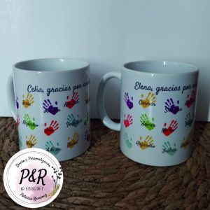 Taza mod. manos alumnos