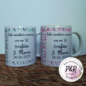 Taza mod. "Toda aventura comienza con un si"