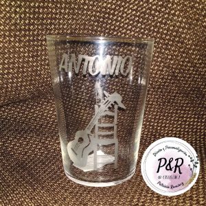 Vaso ancho modelo flamenco