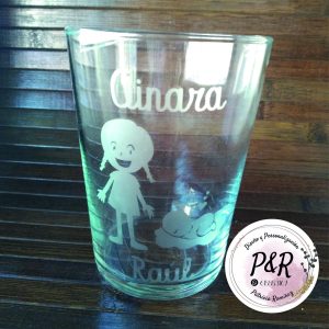 Vaso ancho modelo hermanos