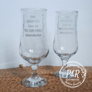 Copa de cerveza "Todo esfuerzo tiene su recompensa"