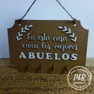 Cuelga llaves para abuelos