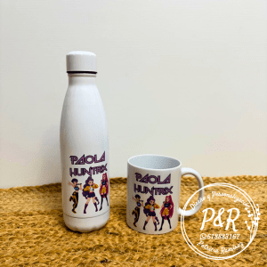 Pack taza y botella "Guerreras kpop"