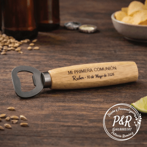 Abridor con mango de madera